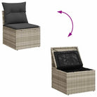 Loungebank tuinset van gepoedercoat staal met waterdichte tas - Tuinsets
