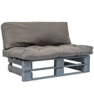 Loungebank van geïmpregneerd grenenhout met een tijdloos pallet ontwerp - Grijs / 1 - Loungebanken