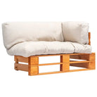 Loungebank van geïmpregneerd grenenhout met rustiek design - Bruin en zandkleurig / 1 - Loungebanken