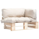 Loungebank van geïmpregneerd grenenhout met rustiek design - Naturel en zandkleurig / 1 - Loungebanken