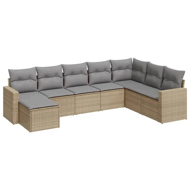 Loungebank van gepoedercoat staal in beige materiaal voor buiten - Tuinsets