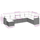 Loungebank van gepoedercoat staal in beige materiaal voor buiten - Tuinsets