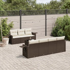 Loungebank van gepoedercoat staal met waterdichte tas in zwart materiaal - Bruin - Tuinsets