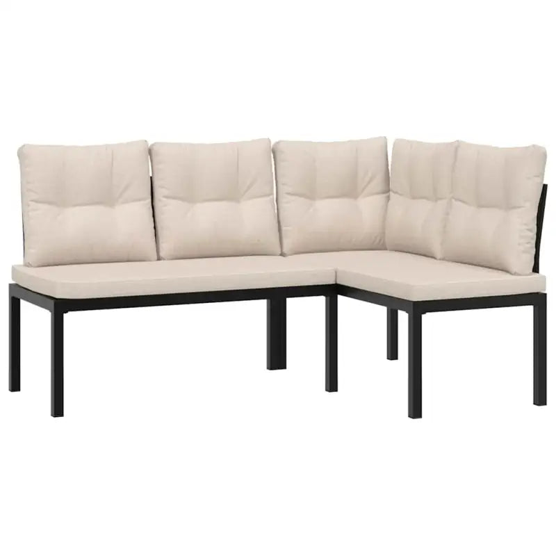Loungebank van gepoedercoat staal voor tuin en terras afmetingen - Tuinsets