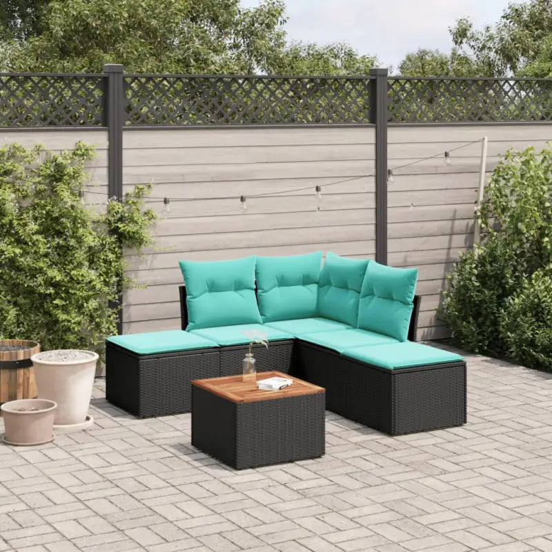 Loungebank van gepoedercoat staal voor tuin en terras in zwart materiaal - Tuinsets