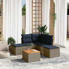Loungebank van gepoedercoat staal voor tuin en terras in zwart materiaal - Grijs - Tuinsets