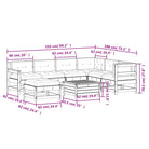 Loungebank van massief Douglas hout met gelat ontwerp voor de tuin - Tuinsets