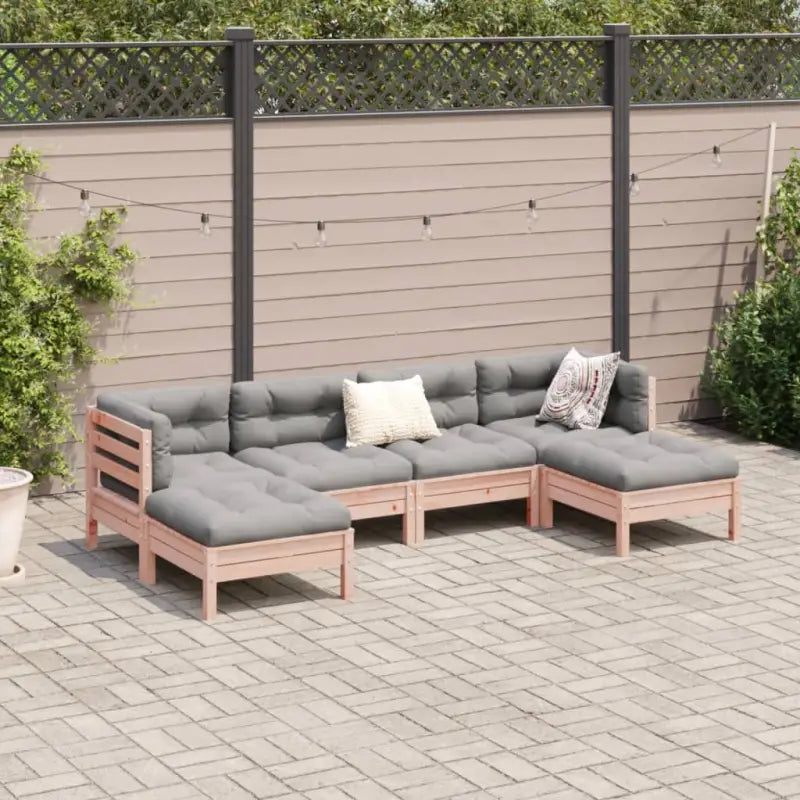 Loungebank van massief douglas vurenhout voor tuin en terras - Tuinsets