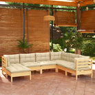 Loungebank van massief grenenhout voor in de tuin - Tuinsets