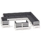 Loungebank van massief grenenhout voor tuin en terras - Tuinsets