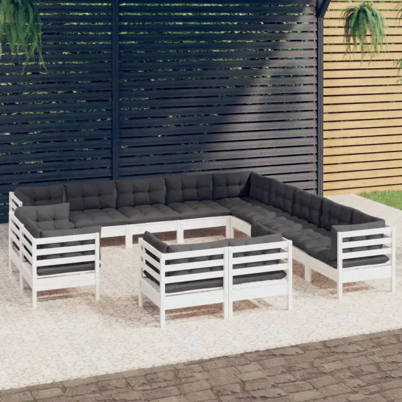 Loungebank van massief grenenhout voor tuin en terras - Tuinsets