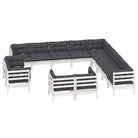 Loungebank van massief grenenhout voor tuin en terras - Tuinsets