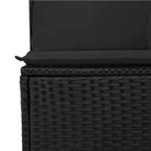 Loungebank van poly rattan en gepoedercoat staal voor buiten - Tuinsets