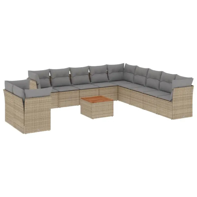 Loungebank van poly rattan en gepoedercoat staal voor je tuin of terras - Tuinsets