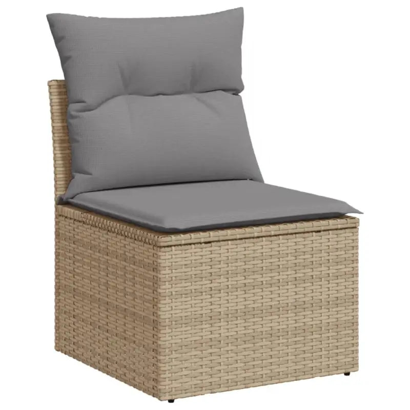 Loungebank van poly rattan met comfortabele zitervaring en gepoedercoat staal - Tuinsets