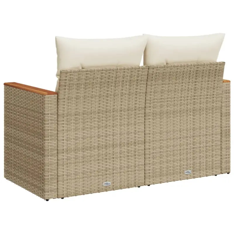 Loungebank van poly rattan met waterdichte zak voor comfortabele zitervaring - Loungebanken