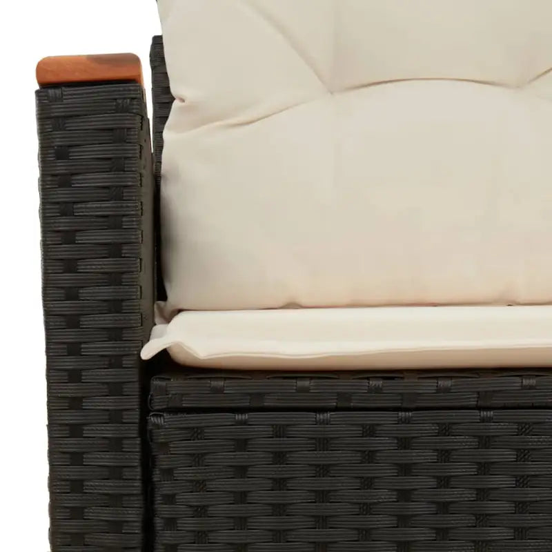 Loungebank van poly rattan met waterdichte zak voor comfortabele zitervaring - Loungebanken