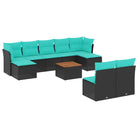 Loungebank van zwart materiaal met gepoedercoat staal afmetingen - Tuinsets