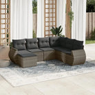 Loungebank van zwart materiaal met waterdichte tas en gepoedercoat staal - Grijs / Zonder tafel - Tuinsets