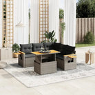 Loungebank voor buiten met grijs materiaal en gepoedercoat staal - Tuinsets