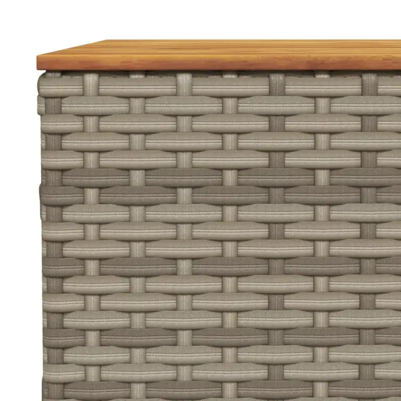 Loungebank voor buiten met grijs materiaal en natuurlijke olieafwerking - Tuinsets
