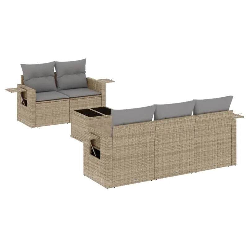 Loungebank voor buiten met waterdichte tas en beige materiaal - Tuinsets