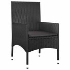Loungebank voor buiten met zwart materiaal en gepoedercoat staal - Tuinsets