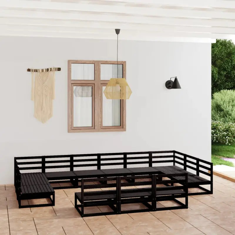 Loungebank voor in de tuin om te ontspannen en samen te genieten - Zwart / Nee - Tuinsets
