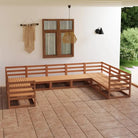 Loungebank voor in de tuin om te ontspannen en te socializen - Honingbruin / Nee - Tuinsets