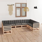 Loungebank voor in de tuin om te ontspannen en te socializen - Naturel / Ja - Tuinsets