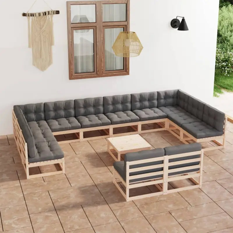 Loungebank voor ontspannen en samen genieten in de tuin - Naturel / Ja - Tuinsets