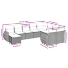 Loungebank voor tuin met beige materiaal en gepoedercoat staal - Tuinsets