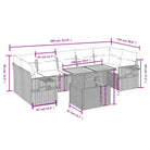 Loungebank voor tuin met beige materiaal en gepoedercoat staal - Tuinsets