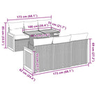 Loungebank voor tuin met gepoedercoated staal en waterdichte tas - Tuinsets