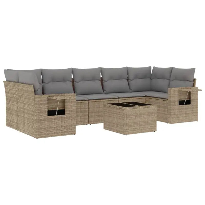 Loungebank voor tuin met waterdichte tas en beige materiaal - Tuinsets