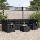 Loungebank voor tuin met waterdichte tas en beige materiaal - Zwart - Tuinsets