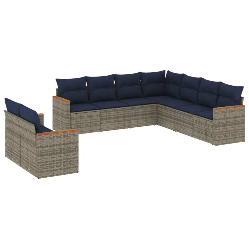 Loungebank voor tuin met waterdichte tas en grijs gepoedercoat staal - Tuinsets