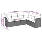 Loungebank voor tuin met waterdichte tas en poly rattan afmetingen - Tuinsets