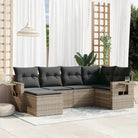 Loungebank voor tuin met zwart materiaal en waterdichte tas - Lichtgrijs / Zonder tafel - Tuinsets