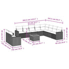 Loungebank voor tuin of terras in gemengd beige materiaal - Tuinsets