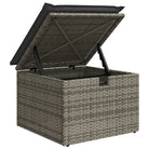 Loungebank voor tuin of terras met grijs materiaal en gepoedercoat staal - Tuinsets