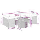 Loungebank voor tuin of terras met zwart materiaal en gepoedercoat staal - Tuinsets