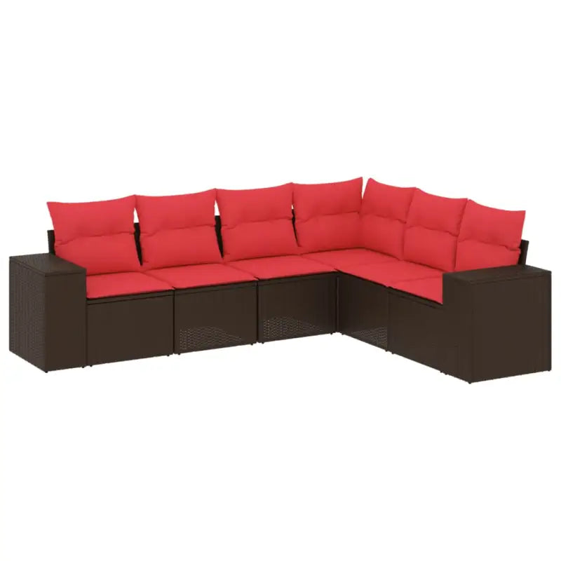 Loungebank voor tuin of terras van bruin materiaal met waterdichte tas - Tuinsets