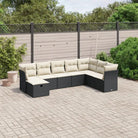 Loungebank voor tuin Terras met zwart gepoedercoat staal afmetingen - Tuinsets
