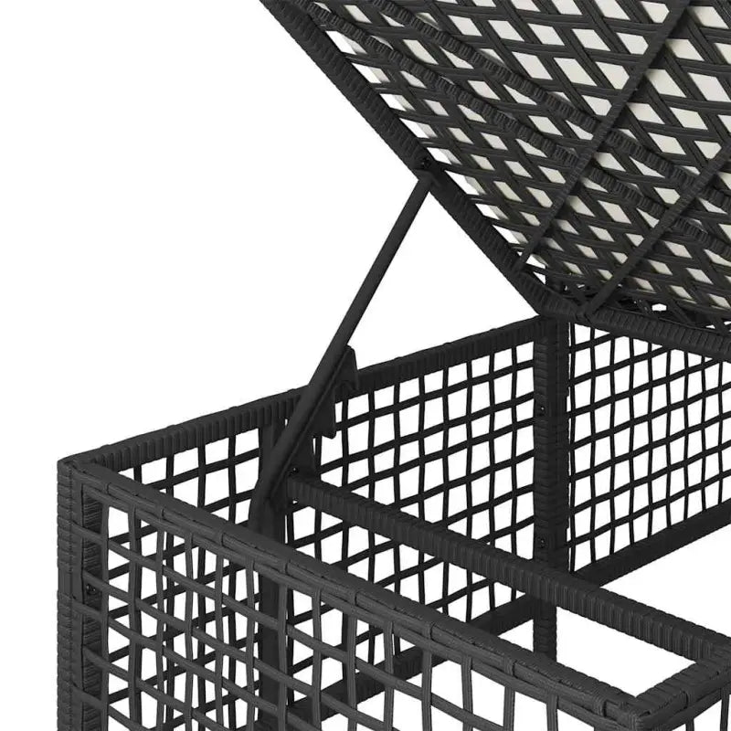 Loungebanken in zwart materiaal met gepoedercoat staal afmetingen - Loungebanken