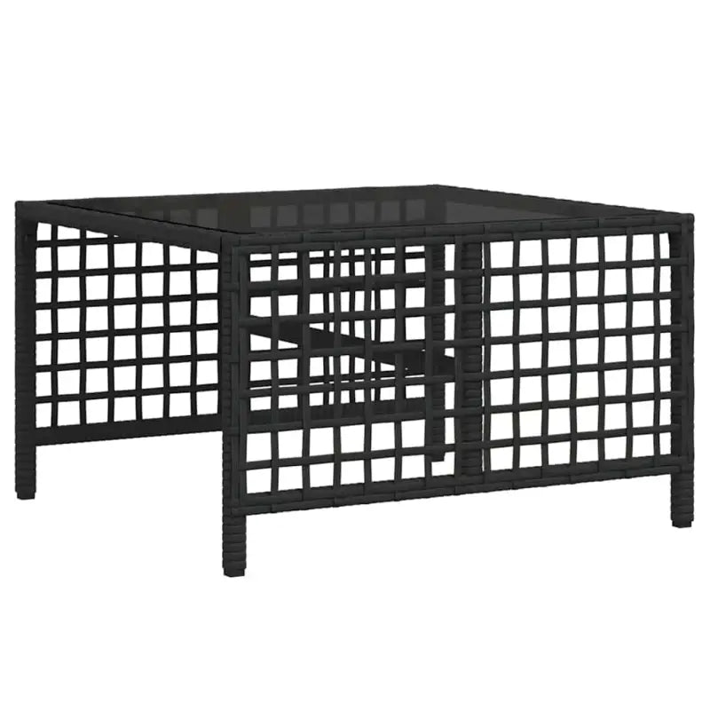 Loungebanken in zwart materiaal met gepoedercoat staal afmetingen - Loungebanken