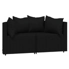 Loungebanken met poly rattan en eenvoudig schoon design - Loungebanken