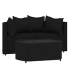 Loungebanken met poly rattan en eenvoudig schoon design - Loungebanken