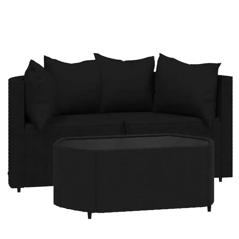 Loungebanken met poly rattan en eenvoudig schoon design - Loungebanken