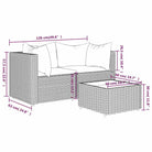 Loungebanken met poly rattan en eenvoudig schoon design - Loungebanken